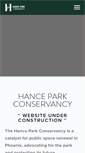 Mobile Screenshot of hanceparkconservancy.org